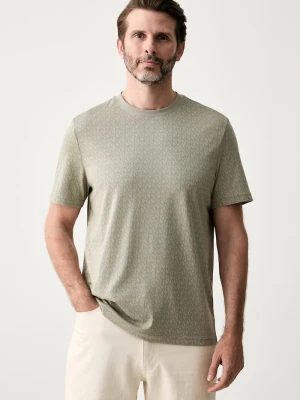 Michael Kors T-shirt męski bawełniany zielony
