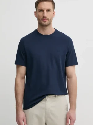 Michael Kors t-shirt męski kolor granatowy gładki CR451V9HFK