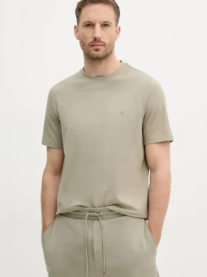 Michael Kors t-shirt męski kolor zielony gładki CR451V9HFK