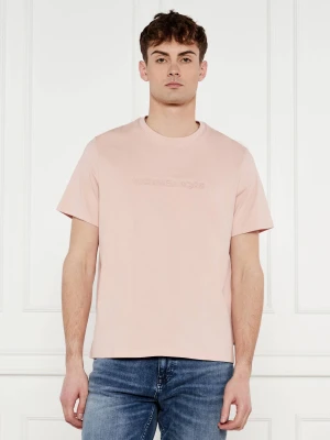 Michael Kors T-shirt | Regular Fit pudrowy róż