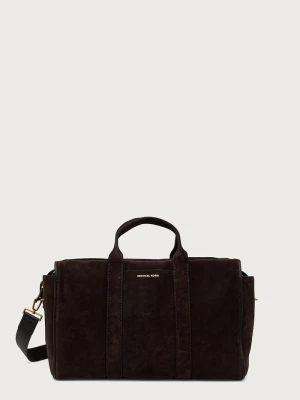 Michael Kors torba podróżna męska zamszowa NICHOLAS brązowy