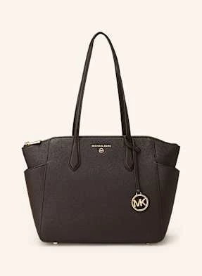 Michael Kors Torba Shopper Kensington Ze Skóry Saffiano schwarz