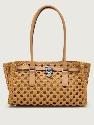 Michael Kors Torebka na ramię + saszetka Hamilton Moderne beżowy
