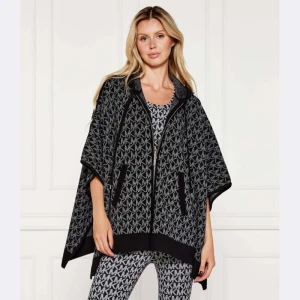 Michael Kors Wełniane ponczo | Oversize fit