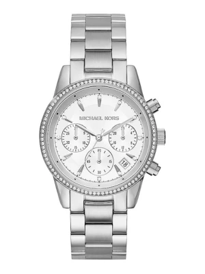 Michael Kors zegarek damski kolor srebrny
