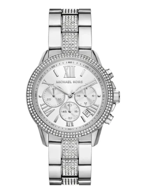 Michael Kors zegarek damski kolor srebrny