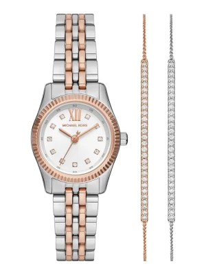 Michael Kors zegarek i bransoletki srebrny