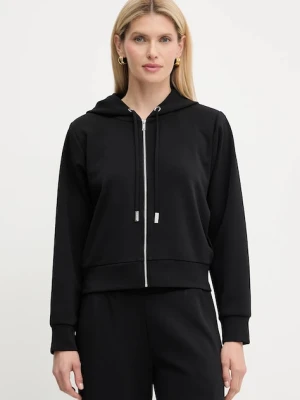 MICHAEL Michael Kors bluza damska kolor czarny z kapturem gładka MT551SSE45