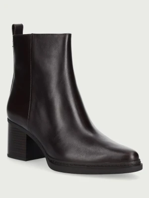 MICHAEL Michael Kors botki damskie skórzane Lex Bootie brązowy