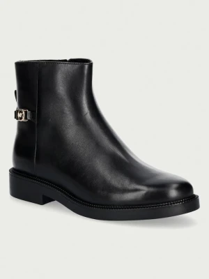 MICHAEL Michael Kors botki damskie skórzane Mandy Bootie czarny