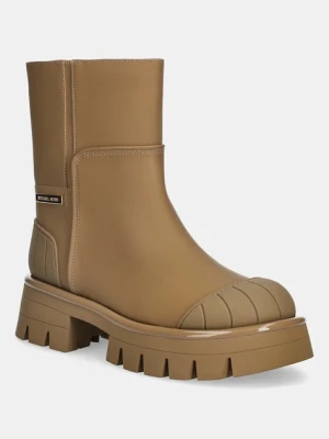 MICHAEL Michael Kors botki Sydra damskie kolor beżowy na platformie 40F5SYFE5L.297