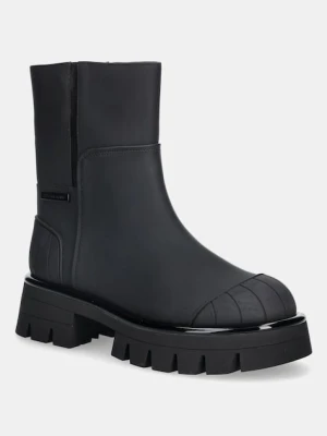 MICHAEL Michael Kors botki Sydra damskie kolor czarny na platformie 40F5SYFE5L.001