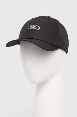 MICHAEL Michael Kors czapka z daszkiem kolor czarny z aplikacją