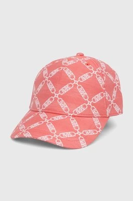 MICHAEL Michael Kors czapka z daszkiem kolor różowy wzorzysta