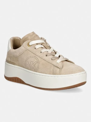 MICHAEL Michael Kors Dottie Lace Up sneakersy damskie zamszowe beżowy