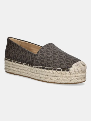 MICHAEL Michael Kors espadryle Lynn kolor brązowy na platformie 40S5LYFP1B.200