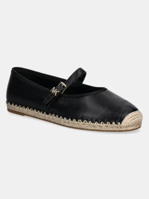 MICHAEL Michael Kors espadryle skórzane Lynn kolor czarny 40S5LYFP2L.001