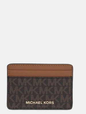 MICHAEL Michael Kors etui na karty kolor brązowy 32F1GJ6D0B