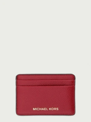 MICHAEL Michael Kors etui na karty skórzane czerwony
