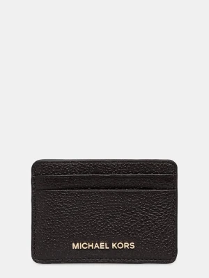 MICHAEL Michael Kors etui na karty skórzane kolor brązowy 32F7GF6D0L