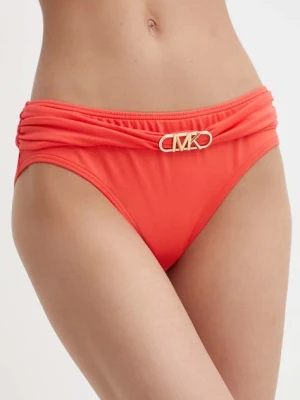 MICHAEL Michael Kors figi kąpielowe BELTED BIKINI BOTTOM czerwony