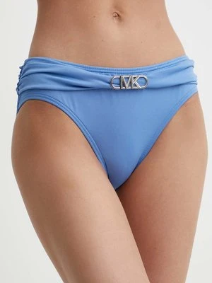 MICHAEL Michael Kors figi kąpielowe BELTED BIKINI BOTTOM kolor niebieski MM7M163