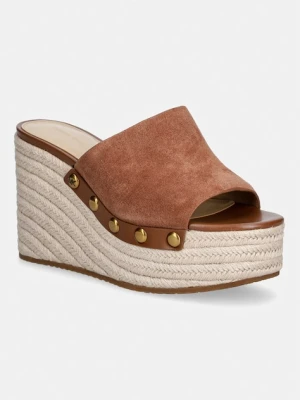 MICHAEL Michael Kors klapki damskie zamszowe Mayes Wedge Sandal