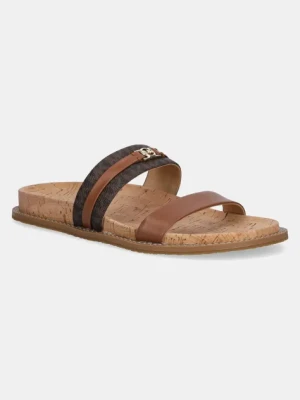 MICHAEL Michael Kors klapki Mandy damskie kolor brązowy 40S5MAFS3L.227