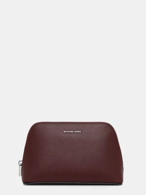 MICHAEL Michael Kors kosmetyczka skórzana kolor bordowy 32F5SJ6T2T