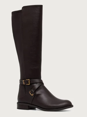 MICHAEL Michael Kors kozaki na płaskim obcasie damskie Rachel Flat Boot brązowy