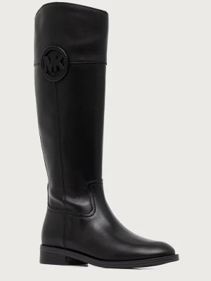 MICHAEL Michael Kors kozaki na płaskim obcasie damskie skórzane Kimmee Flat Boot czarny