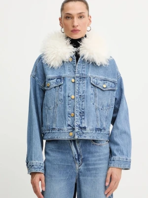 MICHAEL Michael Kors kurtka jeansowa kolor niebieski przejściowa MF510C8FAU