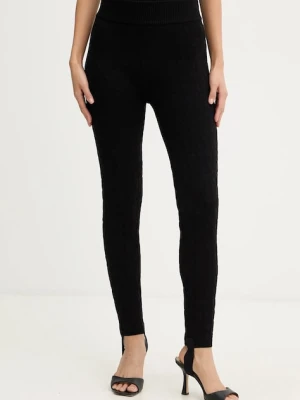 MICHAEL Michael Kors legginsy damskie kolor czarny gładkie MF530W7JWV