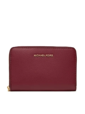 MICHAEL Michael Kors Mały Portfel Damski Jet Set Small Leather 32F4GJ6D0L Bordowy