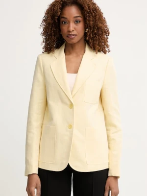 MICHAEL Michael Kors marynarka jednorzędowa damska z lnem