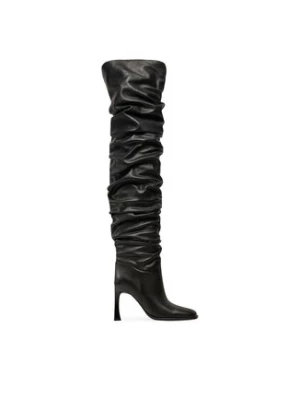 MICHAEL Michael Kors Muszkieterki Kelsea Leather Slouchy Boot 40F4KLHB5L Czarny