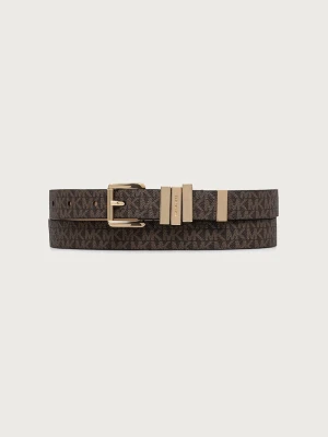 MICHAEL Michael Kors pasek damski z imitacji skóry brązowy