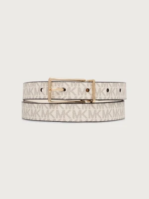 MICHAEL Michael Kors pasek dwustronny damski beżowy