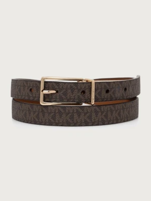 MICHAEL Michael Kors pasek dwustronny damski brązowy