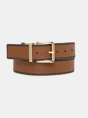 MICHAEL Michael Kors pasek dwustronny damski kolor brązowy 29MKWB529034