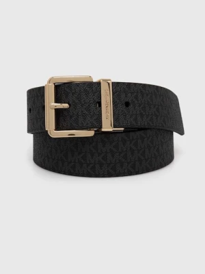MICHAEL Michael Kors pasek dwustronny damski kolor czarny