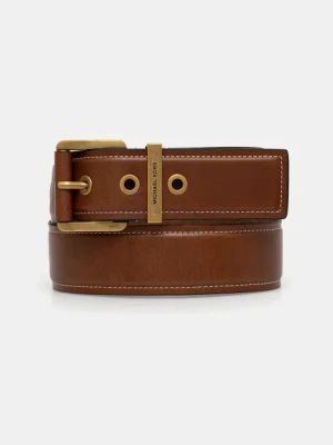 MICHAEL Michael Kors pasek skórzany damski kolor brązowy 559097