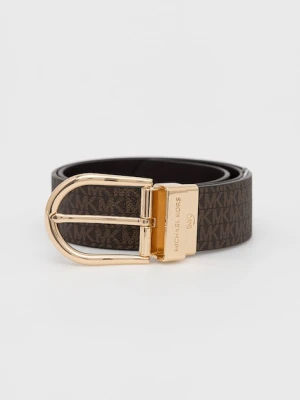 MICHAEL Michael Kors pasek skórzany dwustronny 558414 damski kolor brązowy