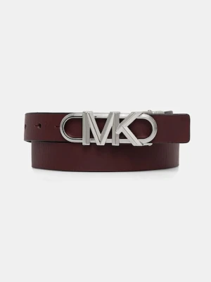 MICHAEL Michael Kors pasek skórzany dwustronny damski kolor bordowy 29MKWB528999