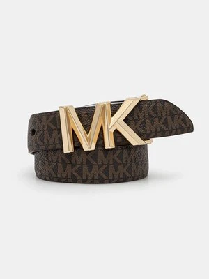 MICHAEL Michael Kors pasek skórzany dwustronny damski kolor brązowy