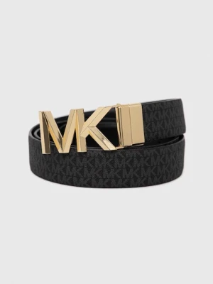 MICHAEL Michael Kors pasek skórzany dwustronny damski kolor czarny