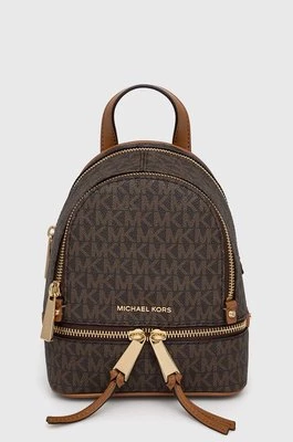 MICHAEL Michael Kors plecak 30S7GEZB1V damski kolor brązowy mały wzorzysty