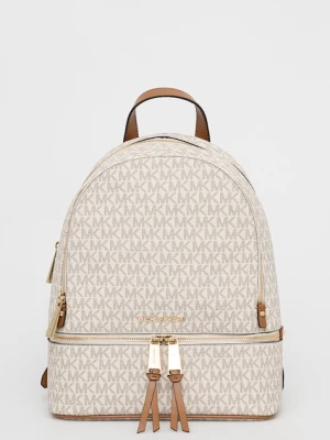 MICHAEL Michael Kors plecak damski kolor beżowy mały wzorzysty