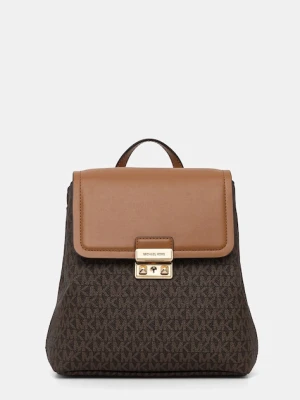 MICHAEL Michael Kors plecak damski kolor brązowy mały wzorzysty 30F5G2RB1B