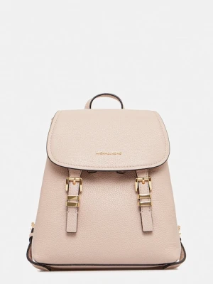 MICHAEL Michael Kors plecak skórzany QUINN damski kolor beżowy mały gładki 30T5GQNB0L